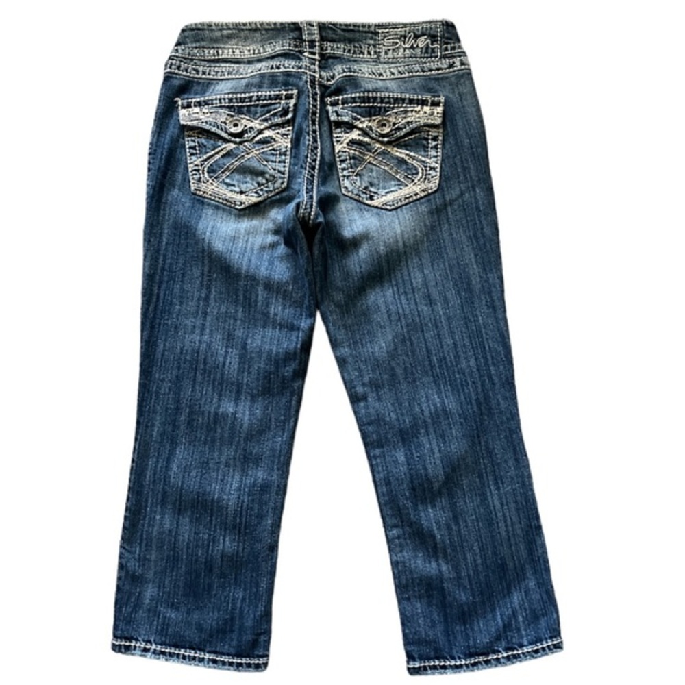 Silver Jeans Women’s Distressed Suki Surplus Capri Jeans‎ Sz. 28